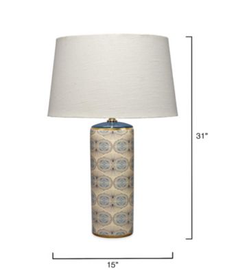  Orbital Ceramic Table Lamp with Linen Shade