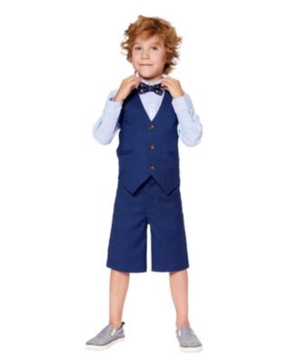 Boys' Sleveless Elegant V-Neck Vest - Little Kid, Big Kid