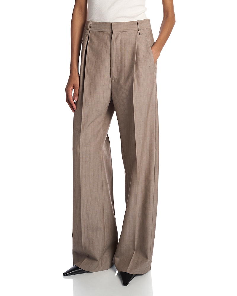 Victoria Beckham Pleated Wool Trousers