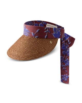 Kira Tie Band Raffia Visor