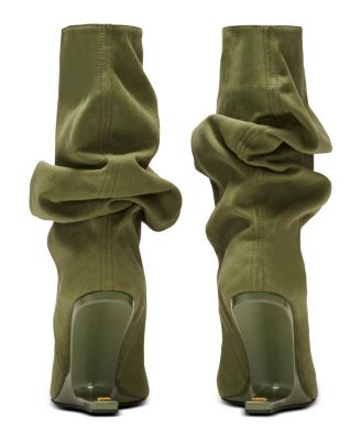 Women's "No Wedge" Cotton-Linen Ankle Boots