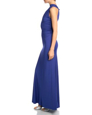 Sleeveless Draped Gown