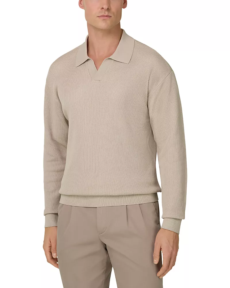 Boggi Milano Cotton Silk Polo Shirt