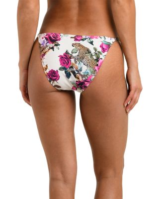 Anabelle Rose Leopard Jungle Triangle Bra Top & Violet String Bottom 