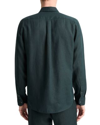 Solid Linen Button Down Shirt