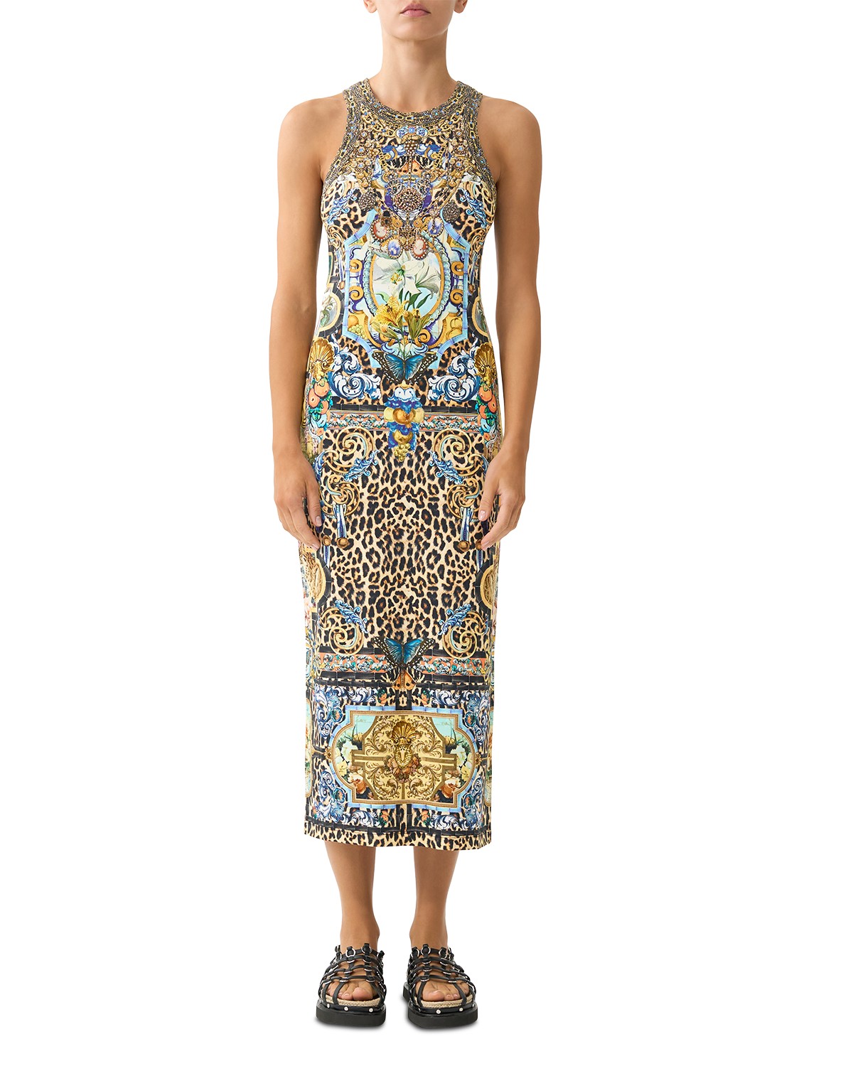 Camilla Jersey Tank Dress in Sevillian Style