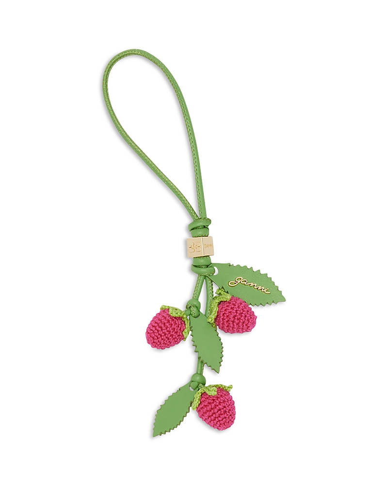 Ganni Raspberry Bag Charm · One Size