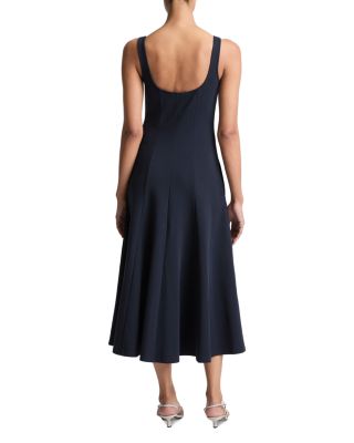 Square Neck Seamed Dress