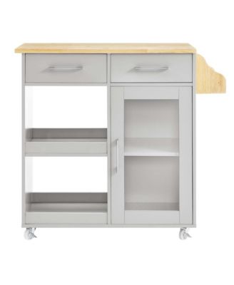 Culinary Kitchen Cart with Spice Rack