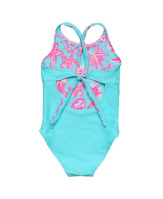 Girls' Tropical Glow X Back Swimsuit - Little Kid, Big Kid
