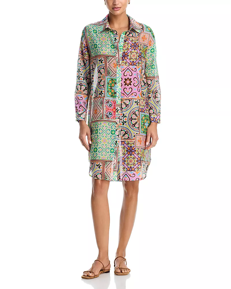 Johnny Was Long Shirt Dress Cover Up