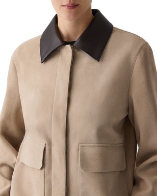 Boxy Suede Jacket