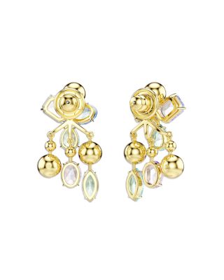 Gema Mixed Crystal Jacket Earrings
