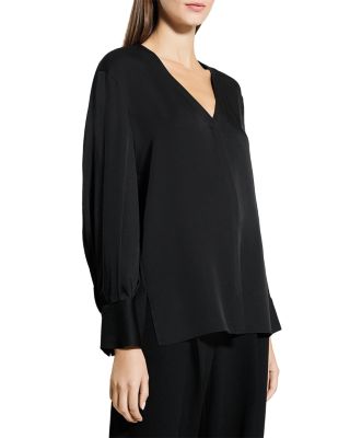Silk Volume Sleeve Blouse