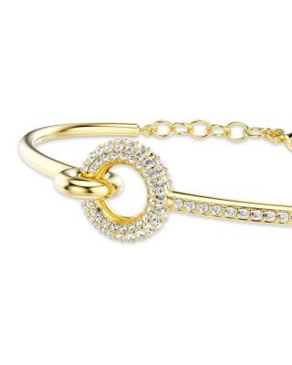 Dextera Crystal Circle Bangle Bracelet