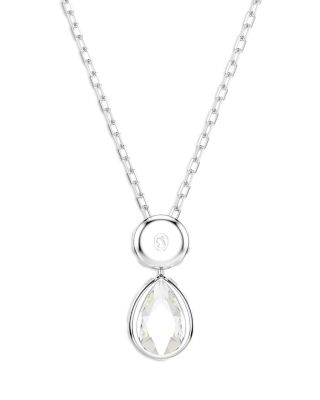 Chroma Crystal Reversible Pendant Necklace, 14.87-17.75"