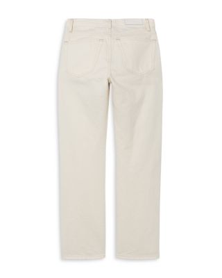 Mid Rise Blondie Straight Crop Jeans in Crema