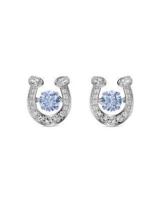 Symbolica Crystal & Cubic Zirconia Horseshoe Stud Earrings