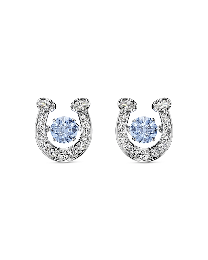 Swarovski Symbolica Crystal & Cubic Zirconia Horseshoe Stud Earrings