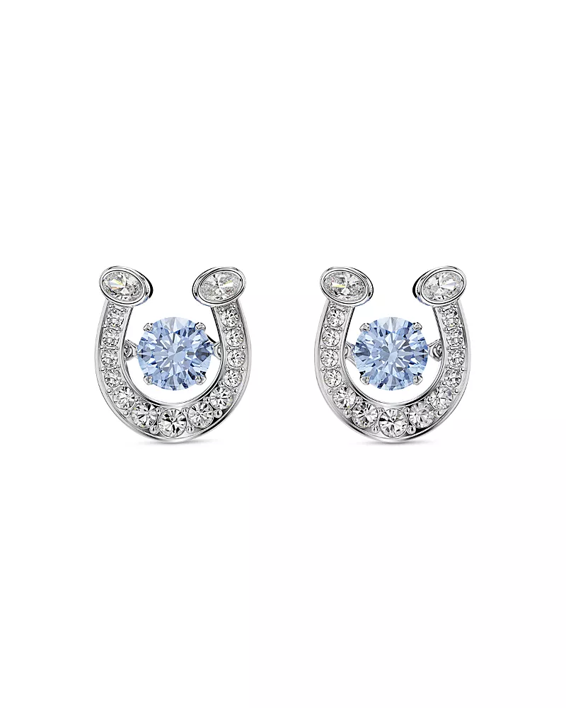 Swarovski Symbolica Crystal & Cubic Zirconia Horseshoe Stud Earrings
