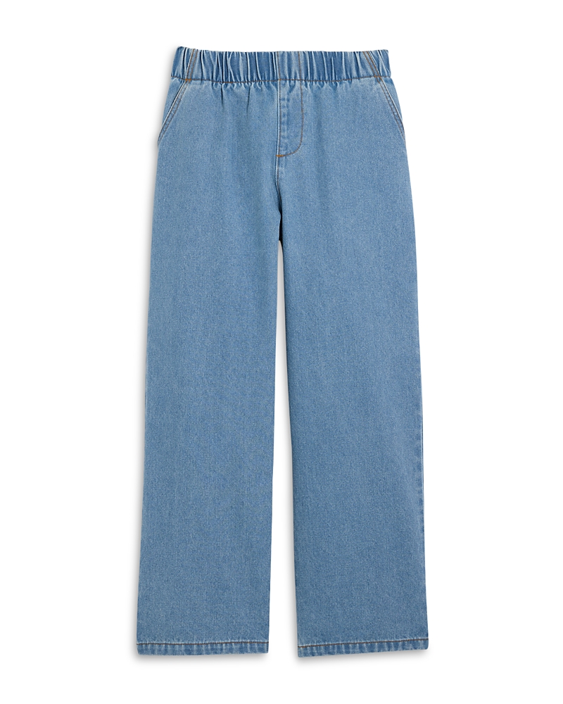 Aqua Girls' High Rise Wide Leg Denim Jeans, Big Kid - Exclusive