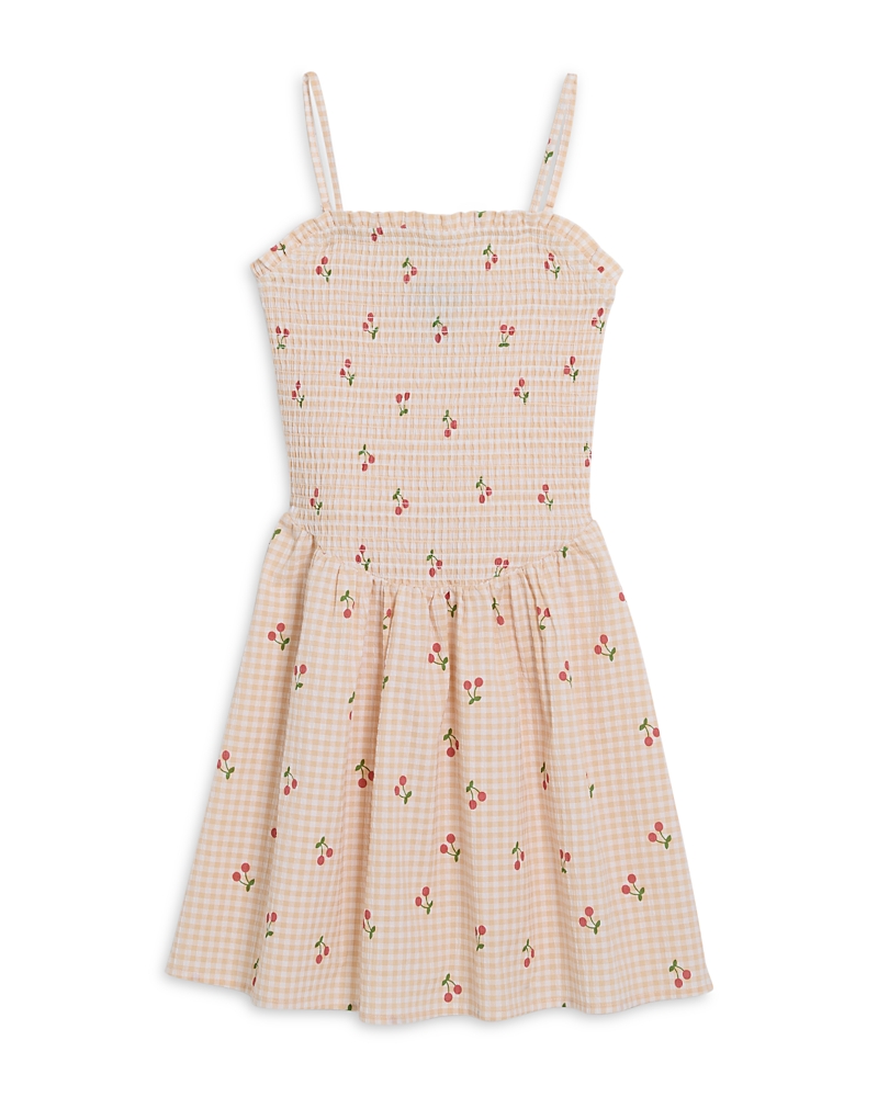 Aqua Girls' Gingham Cherry Dress, Big Kid - Exclusive