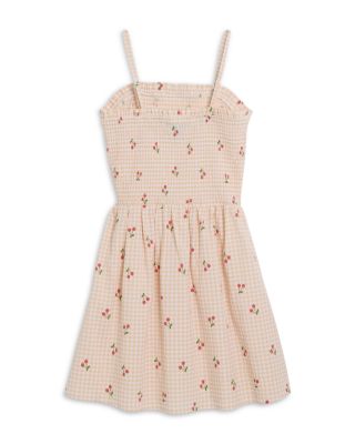 Girls' Gingham Cherry Dress, Little Kid, Big Kid - Exclusive