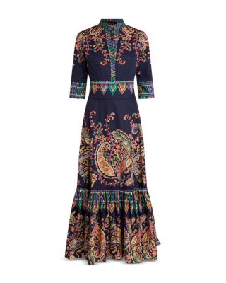 Shirt Dress with Flounce Hem