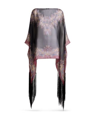 Poncho with Fringes