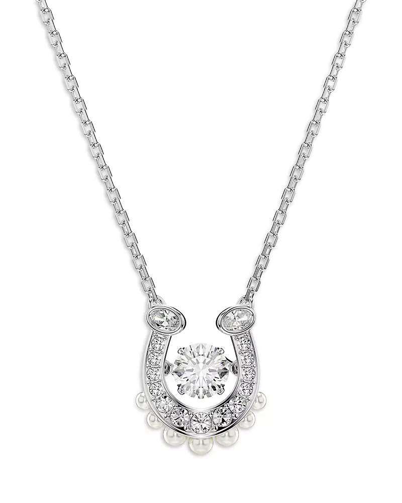 Swarovski Symbolica Mixed Stone Horseshoe Pendant Necklace, 16.5-19.25