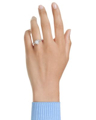 Una Crystal & Cubic Zirconia Heart Ring
