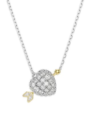 Idyllia Heart Pendant Necklace, 14.9-17.75"