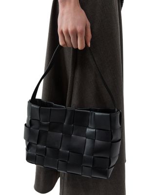 Mini Woven Leather Tote