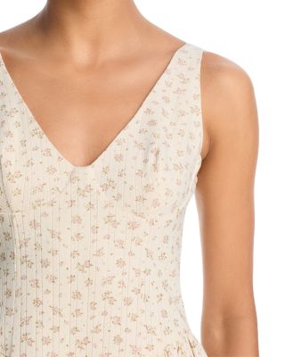 Ditsy Floral Drop Waist Mini Dress - Exclusive