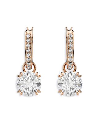 Stilla Crystal & Cubic Zirconia Charm Hoop Earrings