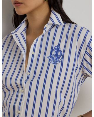 Relaxed Fit Striped Broadcloth Shirt