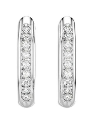 Dextera Crystal Octagon Hoop Earrings