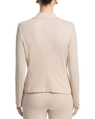 French Terry Three Button Blazer