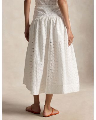 Eyelet Maxi Skirt