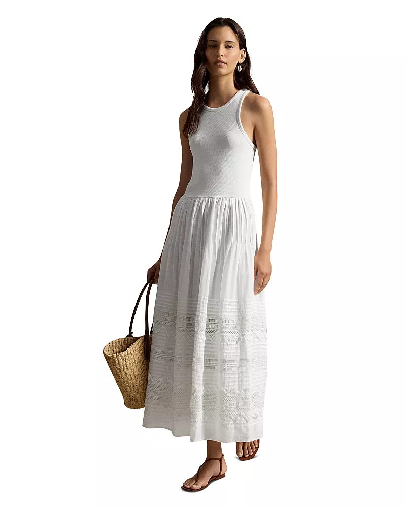 Polo Ralph Lauren Lace Trim Tank Dress