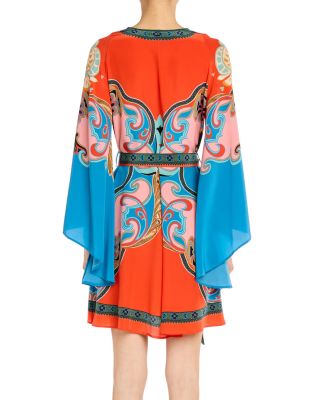 Silk Belted Mini Dress