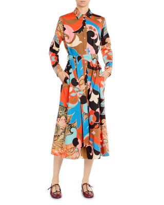 Belted Midi Shirt Dress