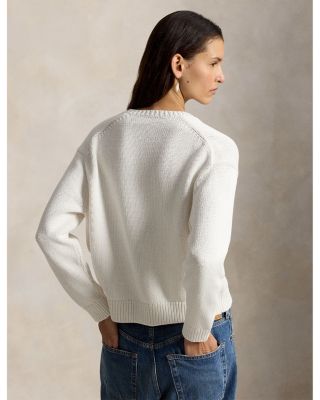 Crewneck Cardigan Sweater 