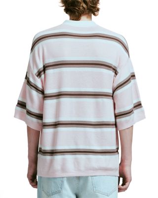 Knit Striped Polo
