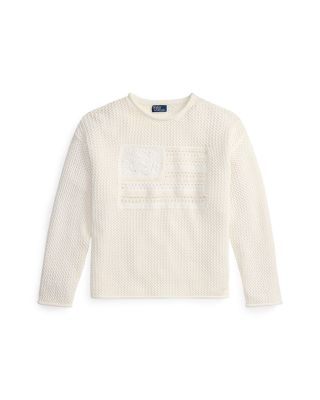 Tonal Flag Pointelle Sweater