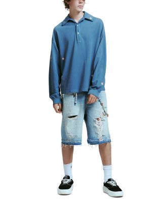 Venice Relaxed Fit Distressed Jean Shorts