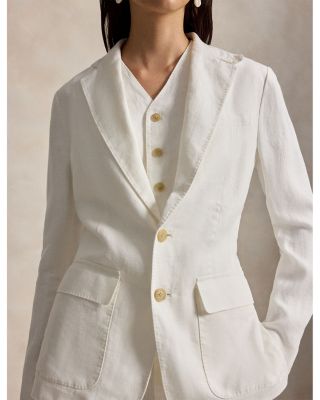 Single Breasted Linen Blazer