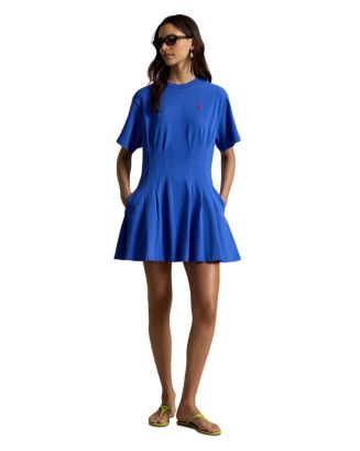 lauren ralph lauren women's floral stretch jersey tee dress Shaped Cotton British Heritage