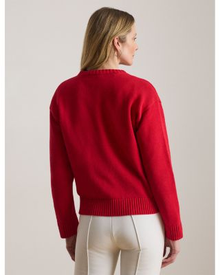 Intarsia Golden Retriever Knit Sweater