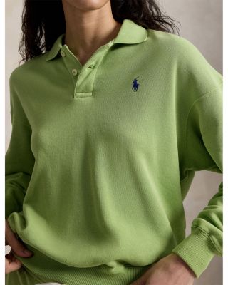 Lightweight Fleece Long Sleeve Polo